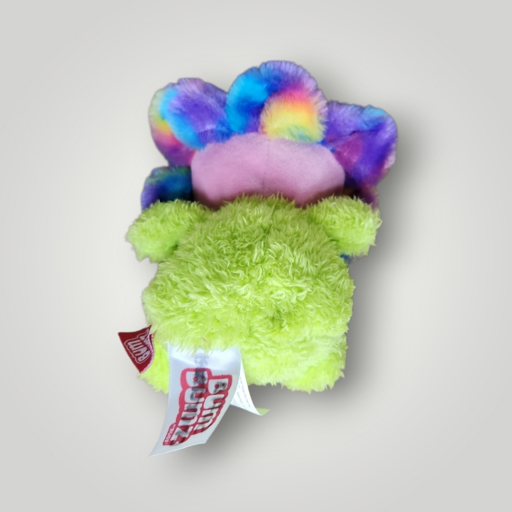 Kellytoy BumBumz 7.5" Groovy Bumz Faye the Tie Dye Flower plushie - Picture 4 of 8
